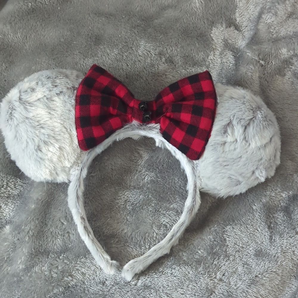 Disney Minnie mouse Christmas handmade ears